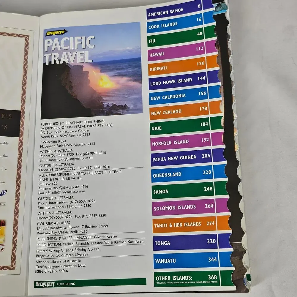 PACIFIC TRAVEL: THE COMPLETE TRAVELLER’S GUIDE – 28TH EDITION – GREGORY’S